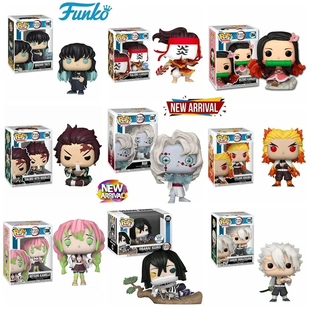 thumbnail image 2 of ¡Nuevo Funko Pop! Demon Slayer MITSURI KANROJI 1306# OBANAI 1395# RUI 1307# Nezuko 1264# SANEMI 1253 Tanjiro 1304 KYOJURO 1308 Juguete, 2 of 5