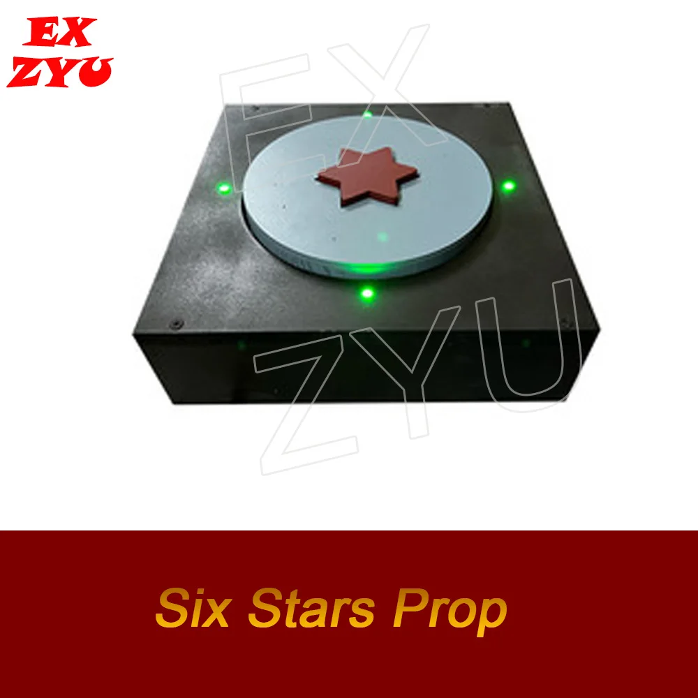 

EXZYU Escape room Six Stars Prop New Arrival Put the six star into the position then rotate the base to unlock