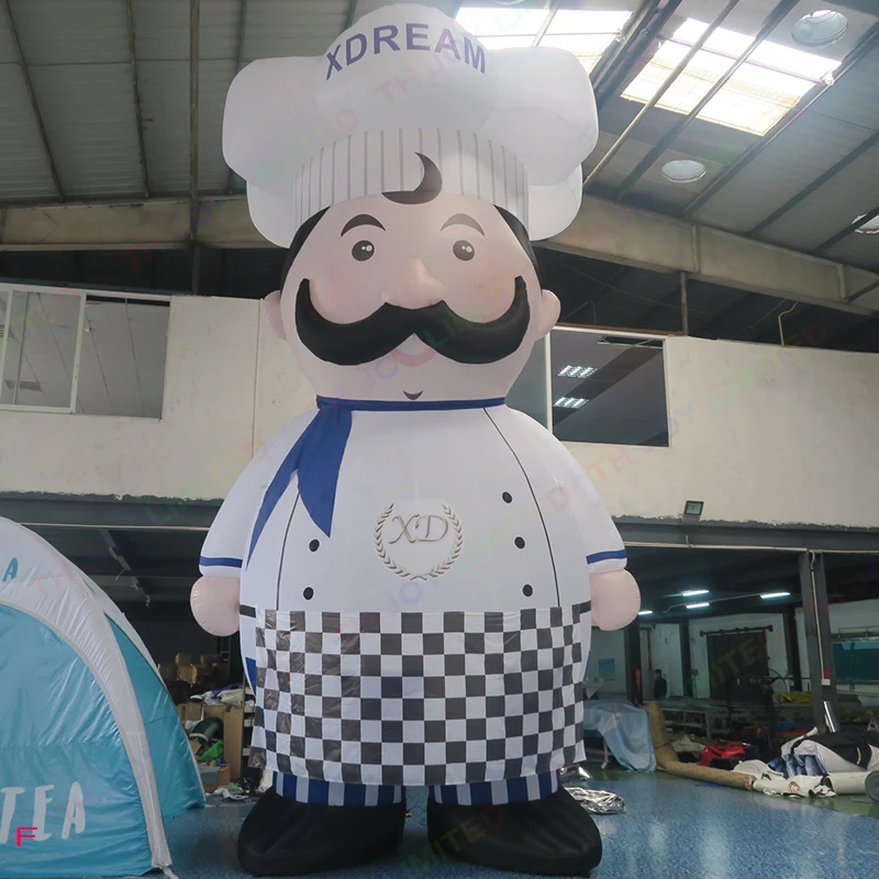 

Customized 20ft Tall Giant Inflatable Chef / Inflatable Chef Balloon / Large Inflatable Cook for Decoration