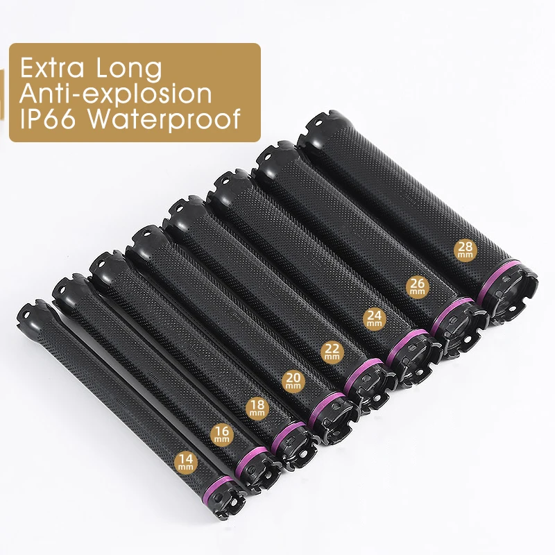 10pcs/set 24V Extra Long Single Hole Electric Heated Hair Rollers Digital Perm Rods Sticks Sponge Clips Rubberbands 14cm 1818