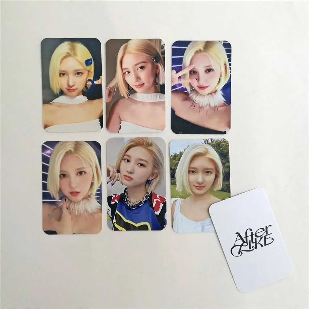KPOP 6pcs/set Photo Cards IVE After Like LOMO Card HD Printing Yujin Gaeul Wonyoung LIZ Rei Leeseo Photocards Fans Gift