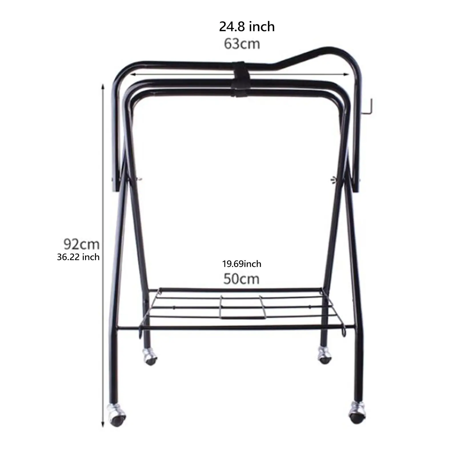 Portable Saddle Rack for Horse Trailer Saddle Stand Accessories Heavy Duty Equipment Saddle Organizer Saddle Holder for Farm