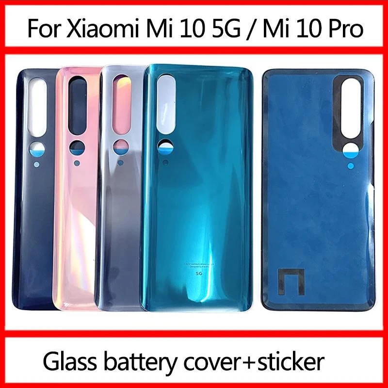 3D стекло для Mi10Pro, для Xiaomi Mi 10 5G Mi10 Mi 10 Pro, задняя крышка аккумулятора, задняя крышка, панель, корпус, Сменный Чехол