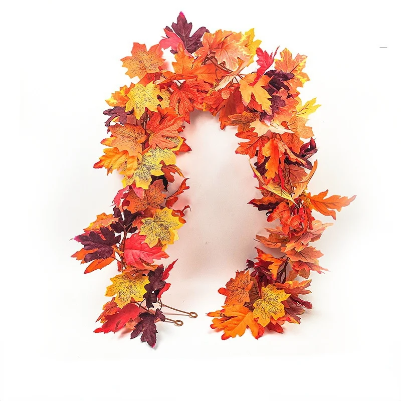 Acero Artificiale Ivy Vine Halloween Ringraziamento Rattan Appeso A Parete Ghirlanda Wedding Hotel Mall Home Garden Green Plant Decor