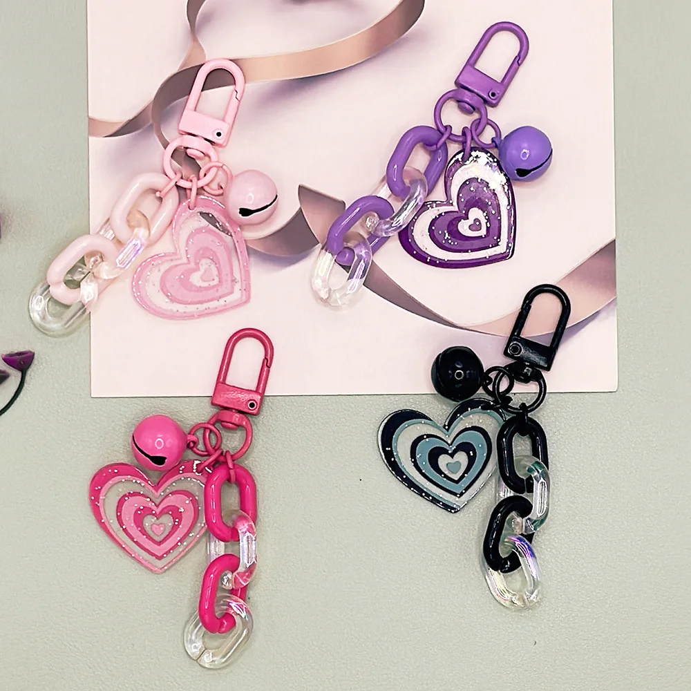 Llavero Corazón Estilo Coreano - Colgante Creativo Para Mochila, Bolso O Llaves Del Coche - Regalo Bonito Para Ellas