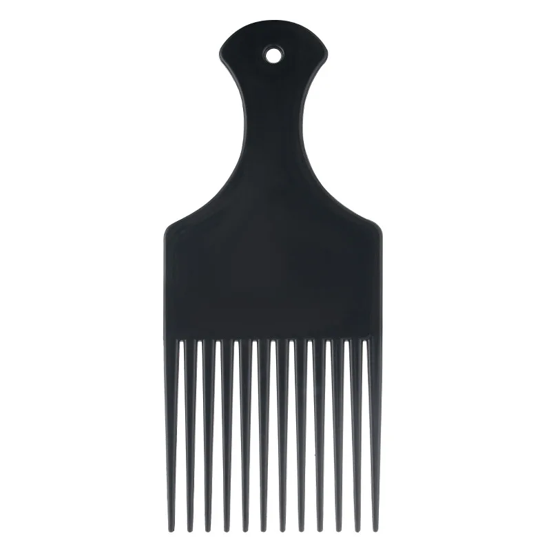 1 Piece Wide Teeth Brush Pick Comb Fork Hairbrush Insert Hair Pick Comb Plastic Gear Comb For Curly Afro Hair Styling Tools 3