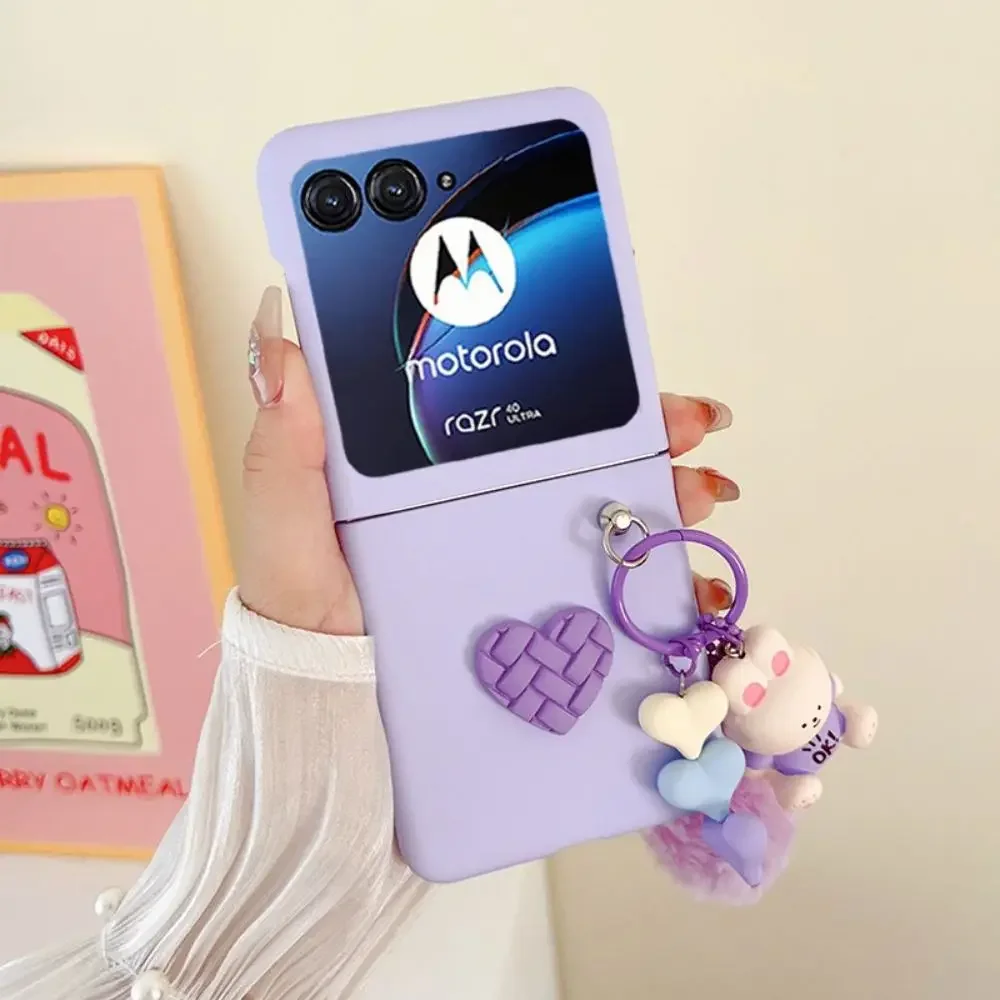Sleek and Durable Shockproof Case with Keychain - Cute, Skin-Friendly Hard Back Cover