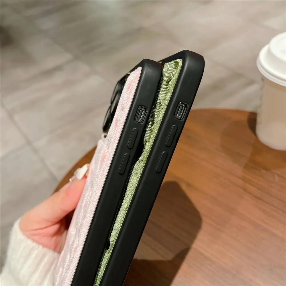 Custodia per telefono 3D Love Heat Soft Touch Fu Fo iPhone 15 14 Plus 12 13 11 Po Max Camea Placcatura Pellicola in vetro Protezione_voghion.com