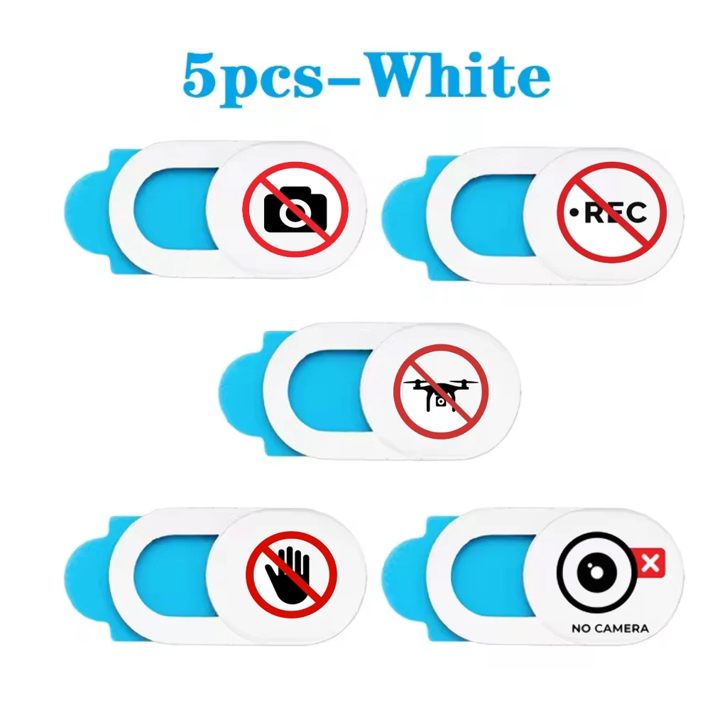 Cartoon WebCam Cover Privacy Sticker - Antispy Shutter Slider for Laptops, Tablets & Phones
