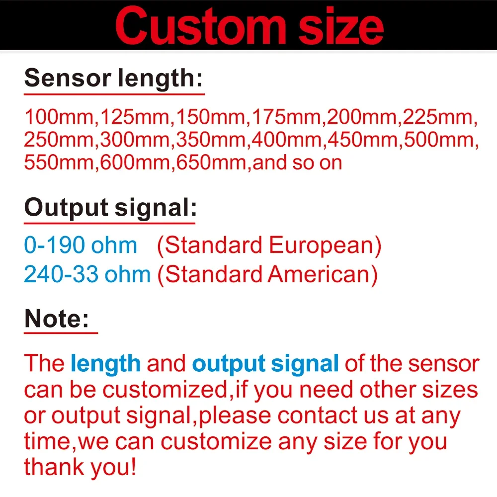 52mm Water Level Gauge+Water Level Sensor 100-500mm Water Tank Meter Indicator W