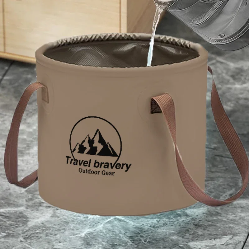 Multifunctional Folding Bucket 5L/10L/20L Portable Baby Bath Tub Insulated Shower Bag for Travel Camping Outdoor