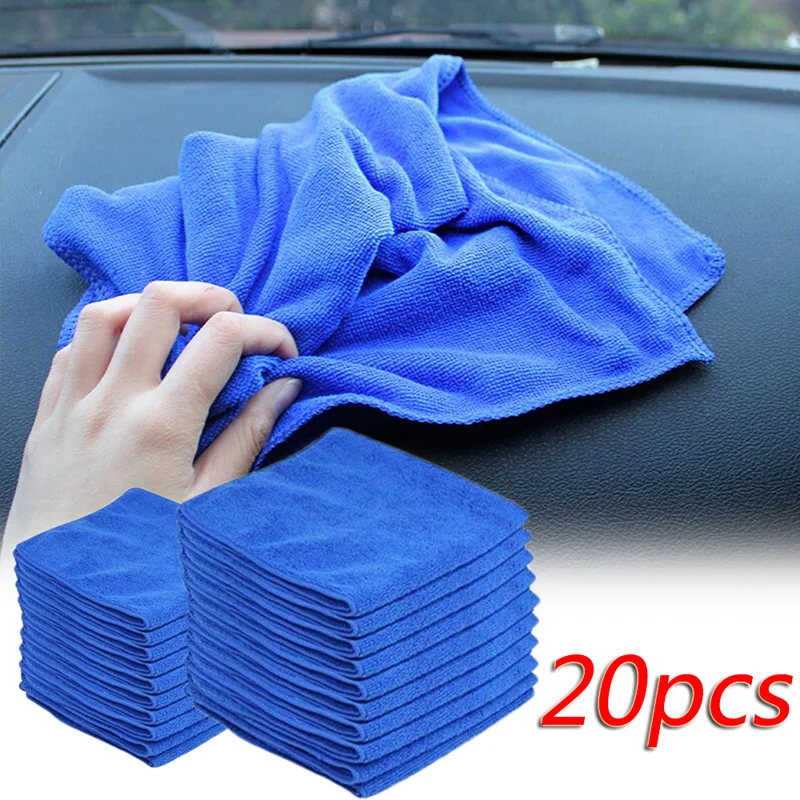 MicrofiberThinTowelsforCarCleaningSoftDryingClothHemmingWater
