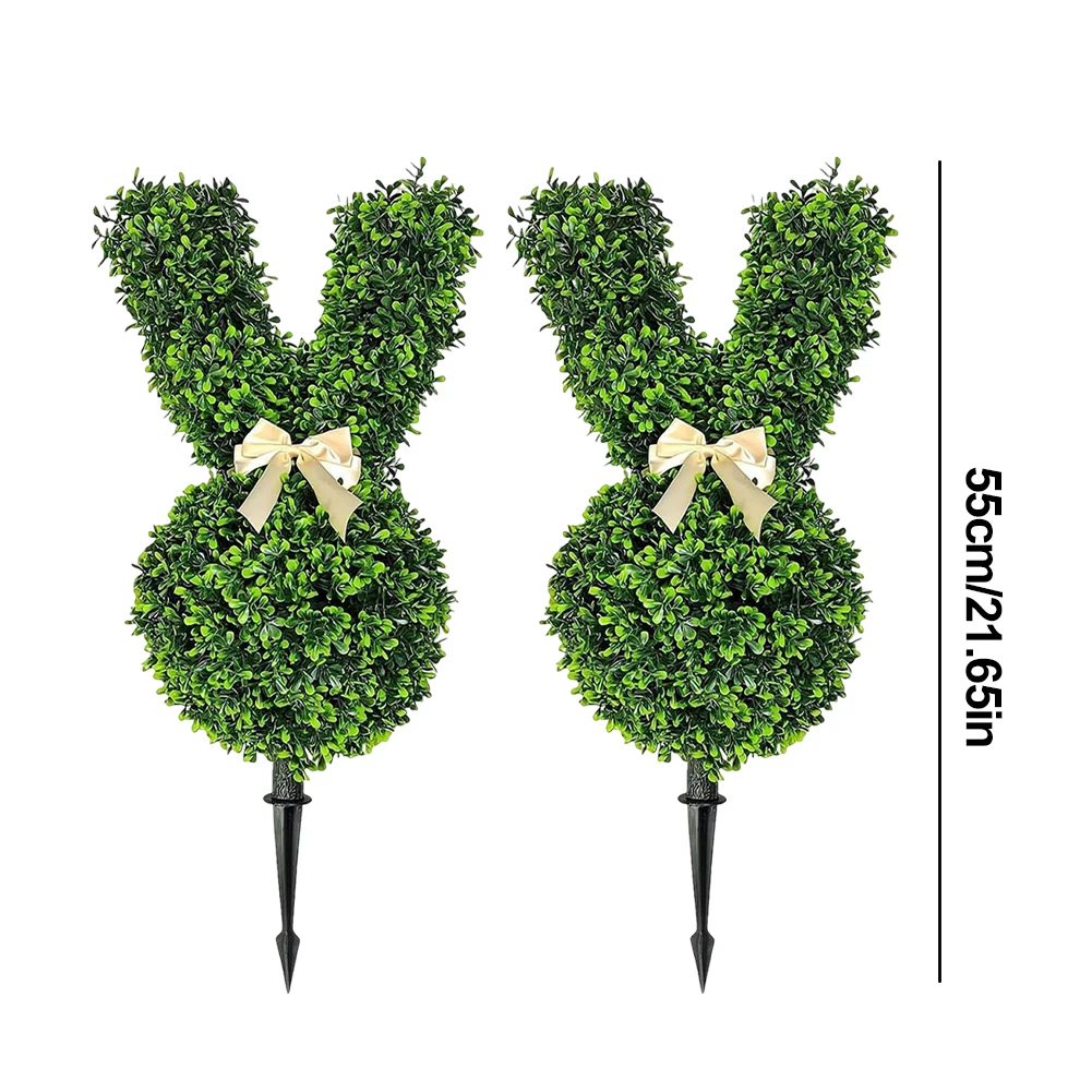 Artificial Bunny Topiary Tree for Easter Outdoor Decor