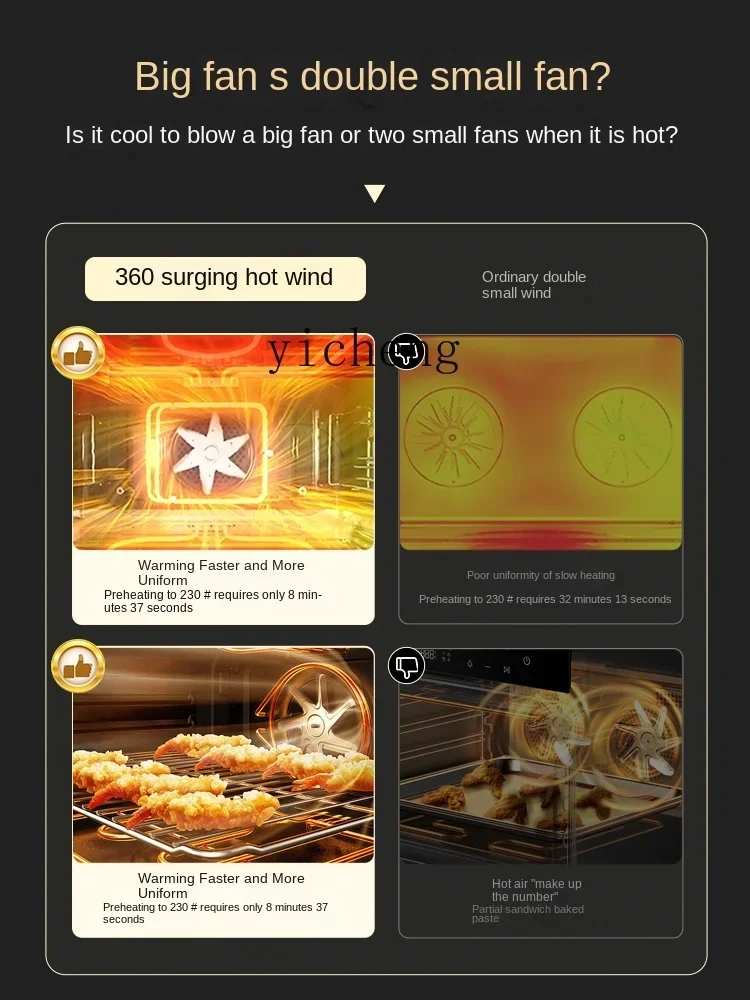 Tqh Micro Steaming and Baking All-in-One Machine Embedded Steam Baking Oven Household Large Capacity Steam
