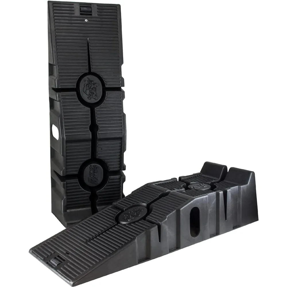 

FloTool 11909ABMI RhinoRamp Vehicle Ramp Pair - Ideal for Stress-Free Home Garage Maintenance - Reduces Slippage