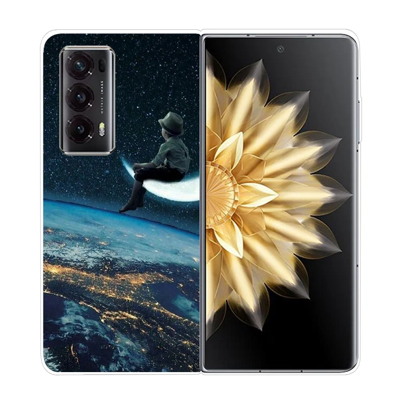Durable Clear Hard Shell Phone Case - Shockproof & Foldable Design