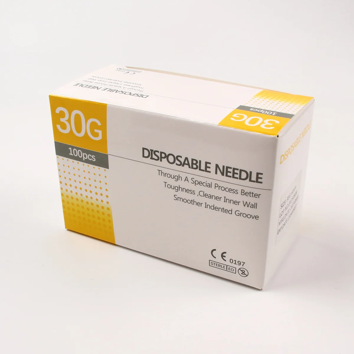 100Pcs/box 30G 4mm 8mm 13mm Disposable Needle Sterile Steel Tip Needle Painless Injector Micro Hypodermic Beauty Tool