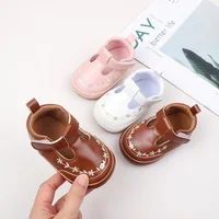 Spring and Autumn Baby Girl Boy Fashion Floral Design Casual Shoes TPR Sole Anti Slip Breathable Baby Shoes First Walker BMB4001 2