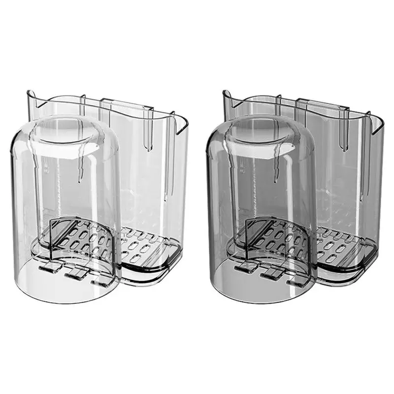 

Wall-mounted Toothbrush Holder Self adhesive Removable Multifunction Tumbler Toothpaste Organizer Bathroom Hair Accessories