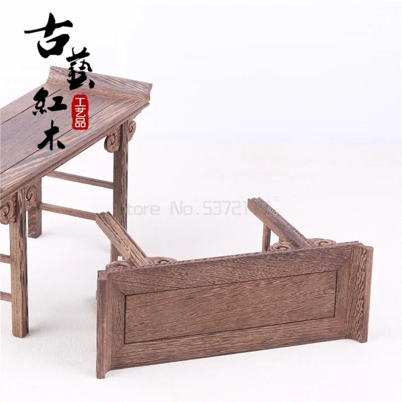 Affordable Redwood Low Tea Table Small Wooden Carving Decoration Base Versatile Vase Buddha Kistler Display Rack for Tea Coffee