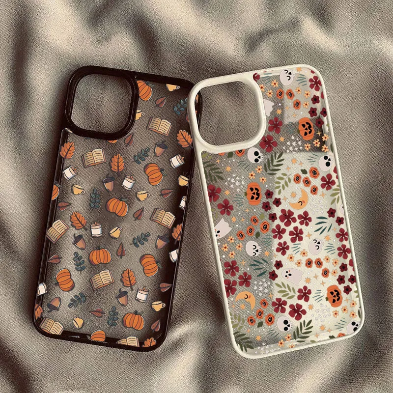 Halloween Cute Pumpkin Skull Design Phone Case Cover