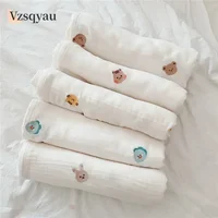 Cotton Gauze Muslin Baby Blanket Super Soft Newborn Swaddle Wrap Quick Dry Boy Girl Kids Bath Towel Baby Stroller Blanket Cover 1