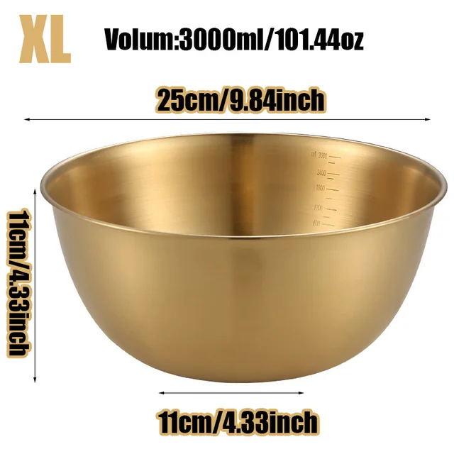 3-Piece Stainless Steel Bowls 5
