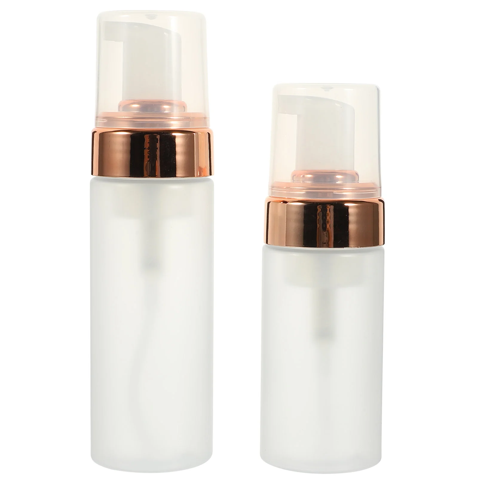 2 Pcs Hand Bottled Travel Pump Refillable Cosmetics Holder Mousse Travel Bottles For Toiletries