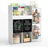 Toy Storage Organizer Kid Bookshelf with Stuffed Animal Storage Holder Floor Storage Cabinet Toy Chest 3-Tier Toddler Book Shelf 1