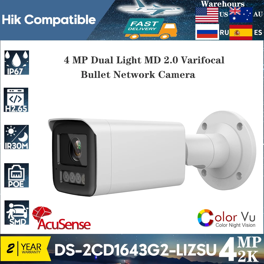Hikvision-Compatible-4MP-DS-2CD1643G2-LIZSU-4X-Zoom-Bullet-IP-Camera ...