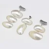 Natural Alloy White Accessories Shell Irregular Egg-shaped Pendant Handmade Crafts Making DIY Exquisite Necklace Jewelry 5