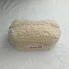 Lamb Hair Cosmetic Bag Plush Storage Cute Stationery Bag Large Capacity Travel Cosmetic Bag  Makeup Organizer 3