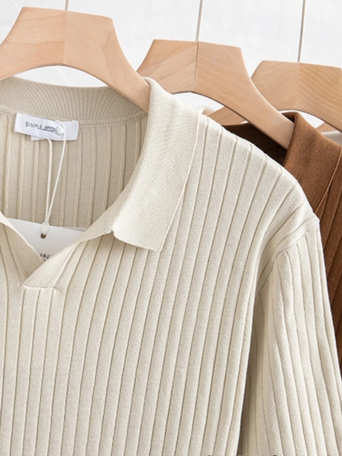 High Densi Knitted ort Sve  irt for Men Busin Casual Summer Top 300 Pieces Loose Fit Regular Thin