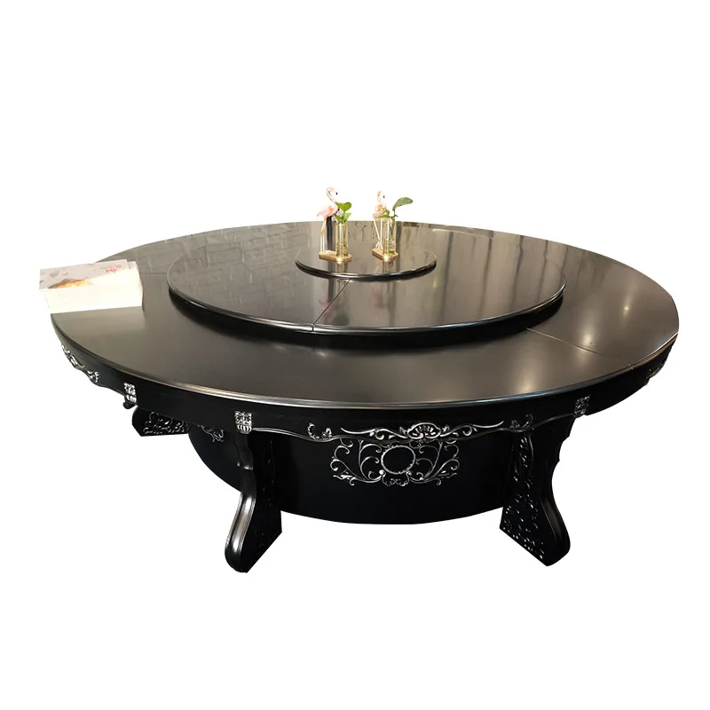 

Новый автоматический круглый обеденный стол из массива дерева в китайском стиле