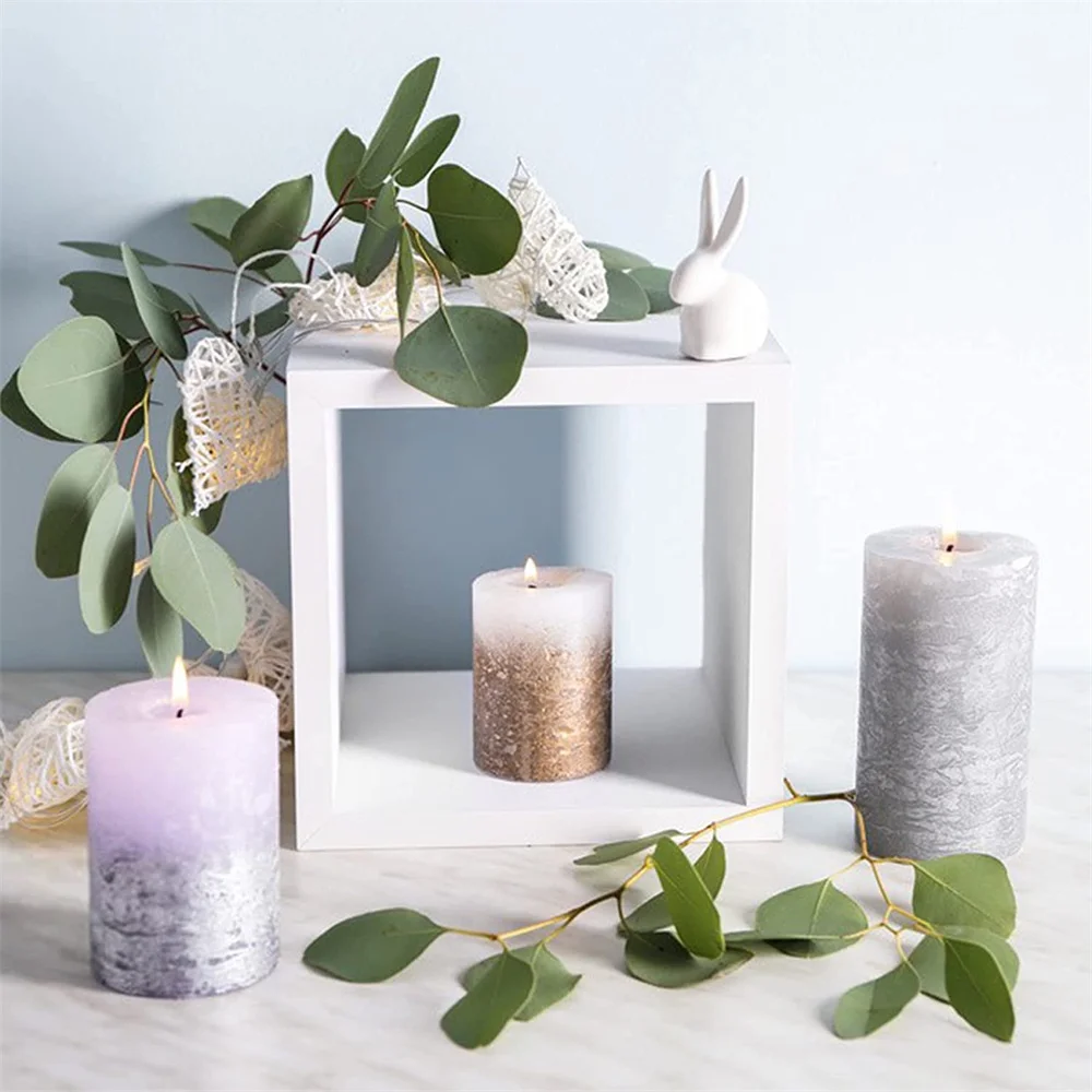 Geometric Silicone Mold DIY Cylinder Epoxy Resin Candle Mold 3D Art Super Easy To Demold Handmade Candle Making Home Decor