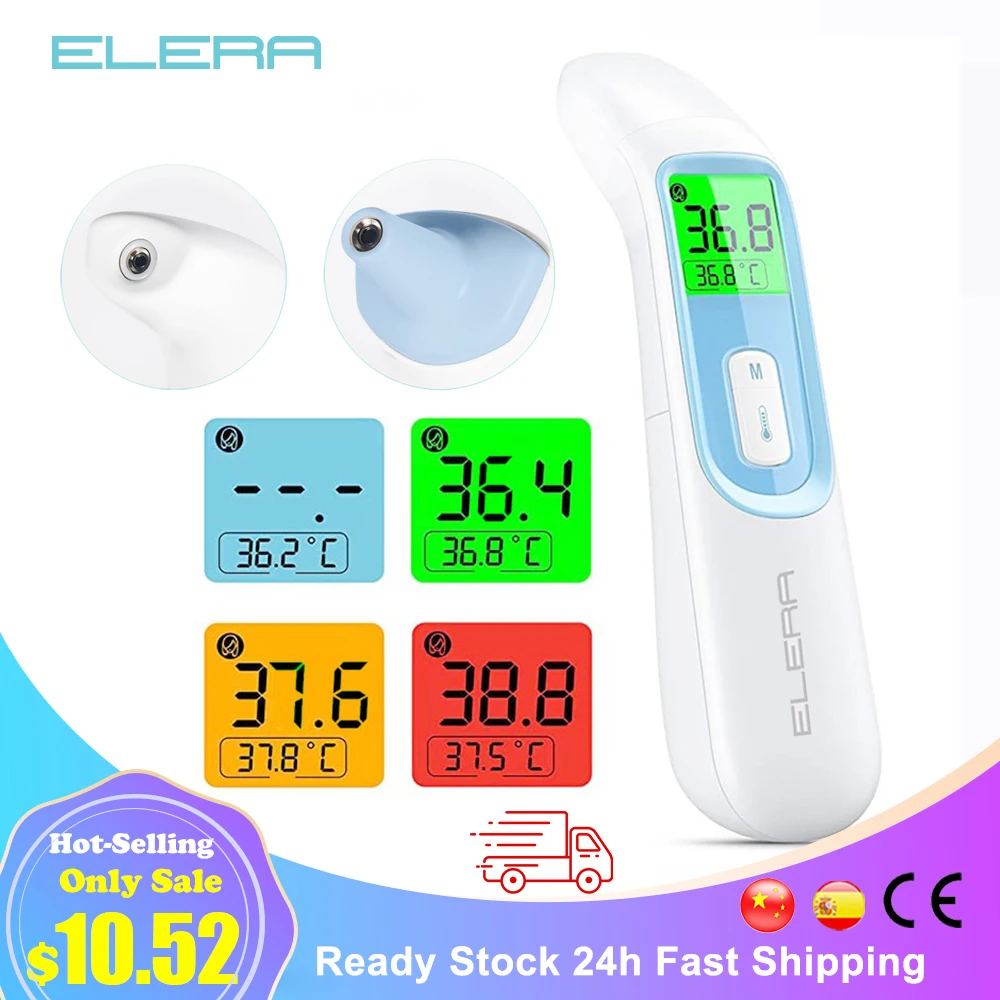 Non- Digital Ear Forehead Infrared Thermometer - Measure Temperature for Babies, Kids, Children and Adults