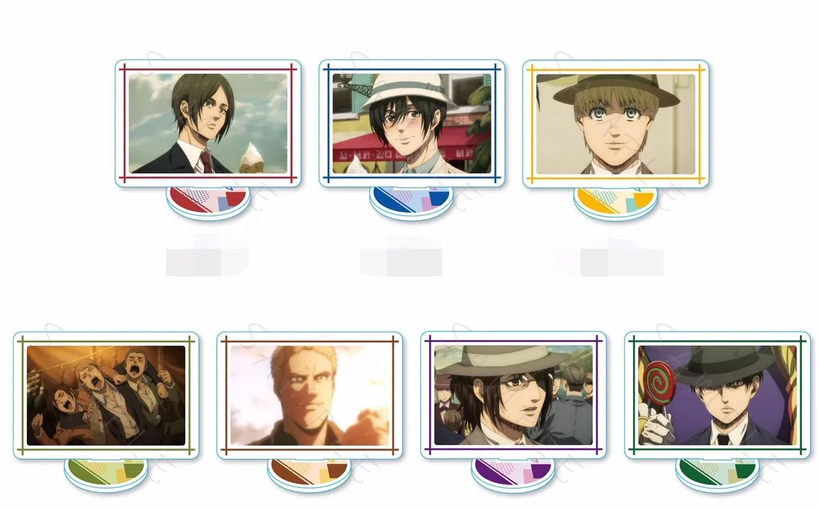 

Anime Attack On Titan Erwin Mikasa Ackerman Eren Jäger Levi Hans Cosplay Acrylic Figure Stand Figure 5237 Kids Collection Toy