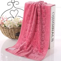 Home Textile Towel Lovely Rabbit Soft Microfiber Baby Infant Bath Towel Newborn Absorbent Drying Washcloth Feeding Cloth Toalha 2