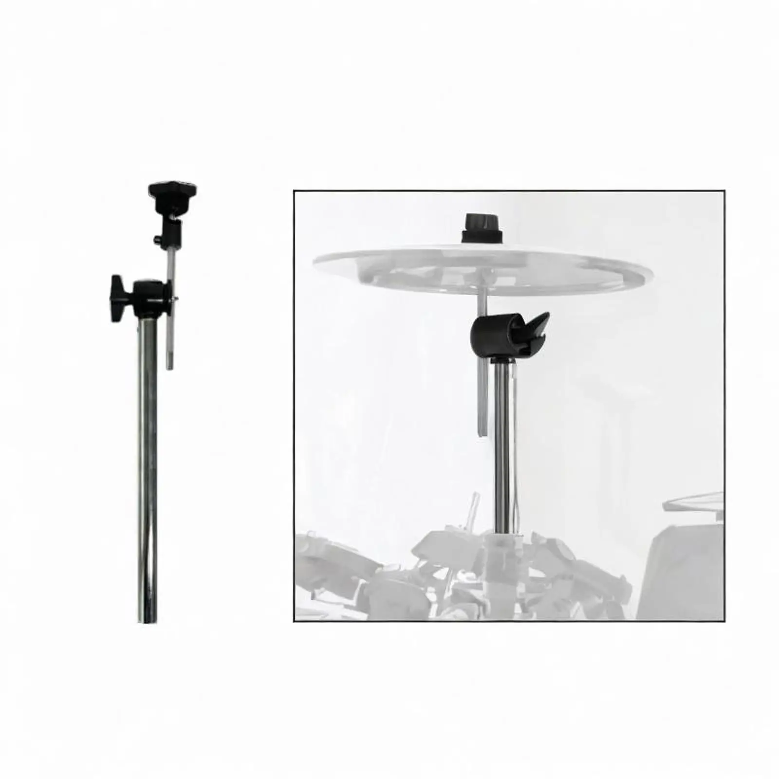 Drum Cymbal Mount Holder Hardware Metal Component Drum Parts Accessories Professional Easy to Install Mounting Arm Attachment