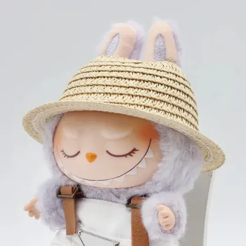 New Labubu Clothes | Beautiful Multi-Color Sun Hat for Dolls