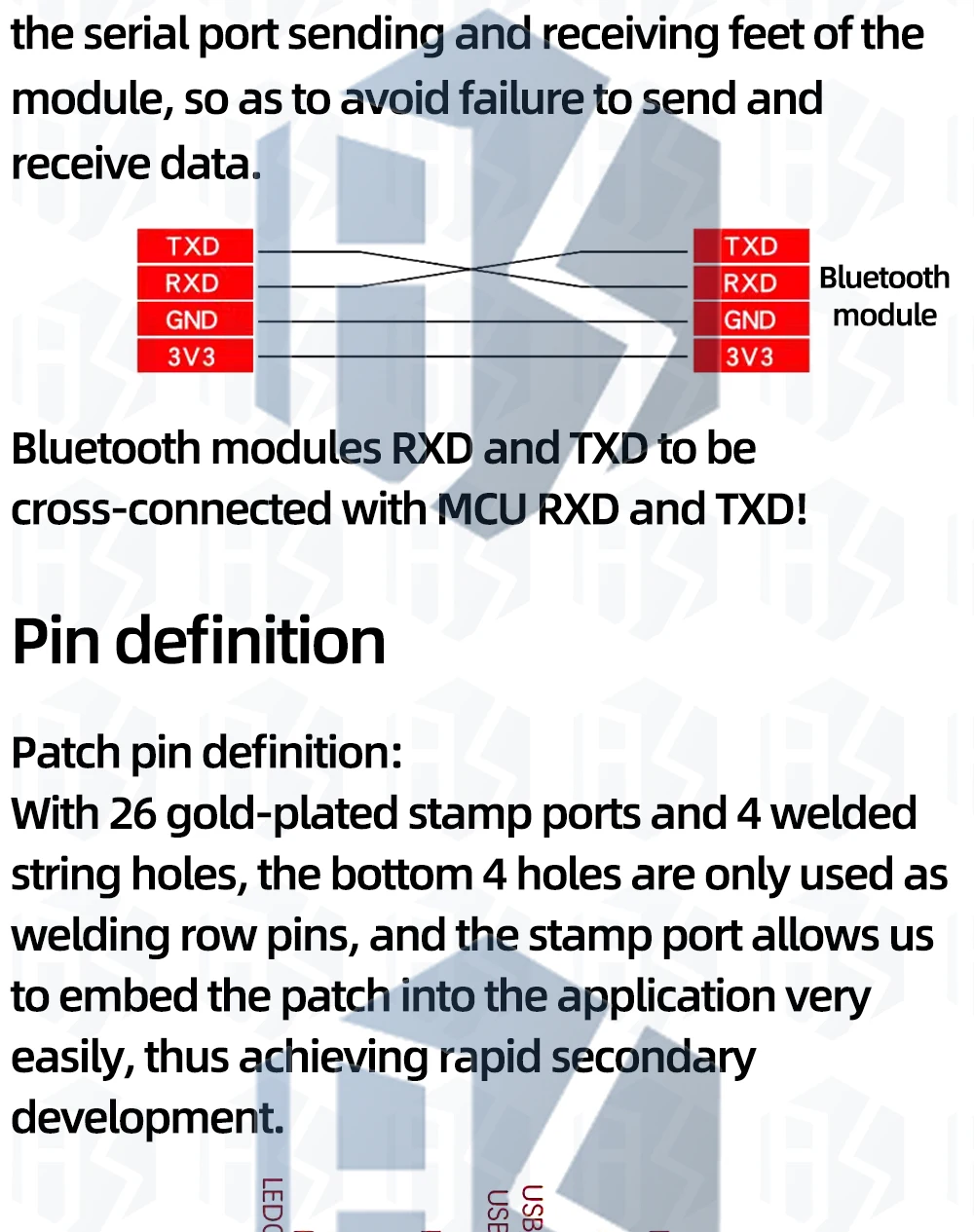 1 stücke HC-08 HC08 Serial Port Modul Drahtlose Bluetooth 4,0 RF Transceiver Unterstützung 9600bps Low Power Mikrocontroller 3,3 V – Detail 6