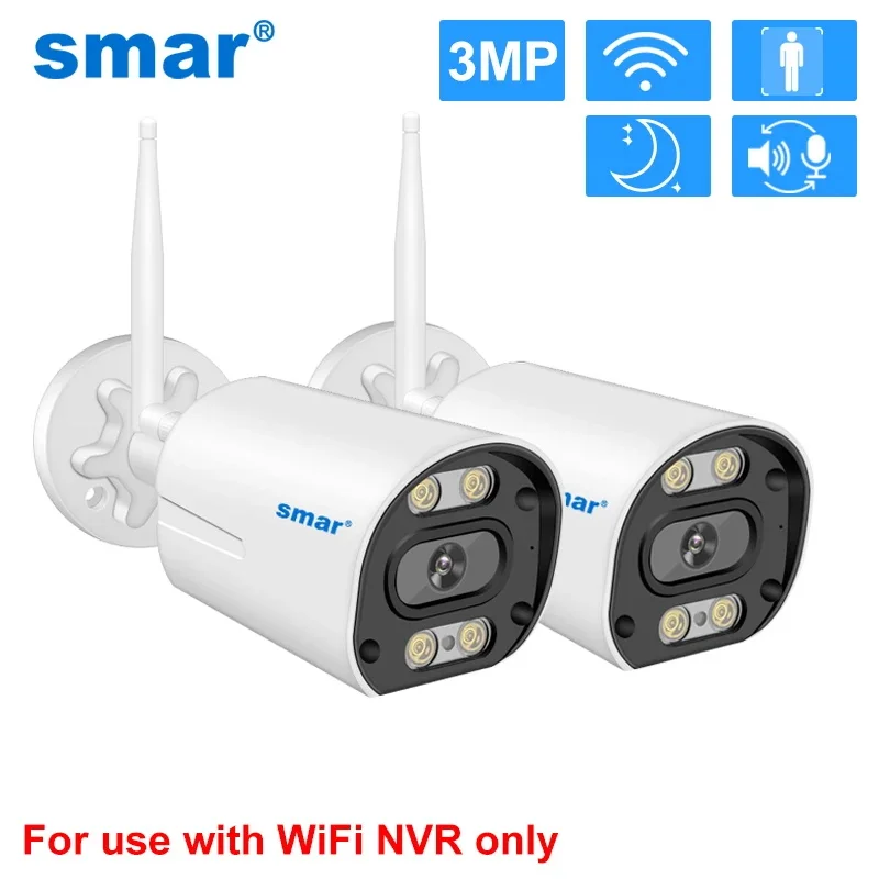 

Smar Outdoor IP Wifi 3MP Survalance Camera for Wifi CCTV System Kit Human Detection Night Vision Video Cam ICSEE Two Way Audio