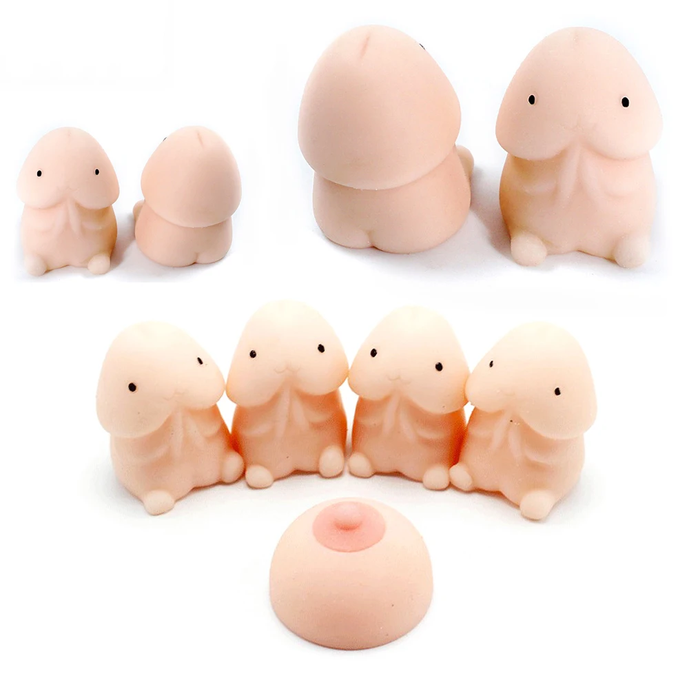 Squishy Penis Shape Toy Slow Rising Stress Relief Toys Slow Rebound Pu Decompression Relax Pressure Toys Interesting Gifts