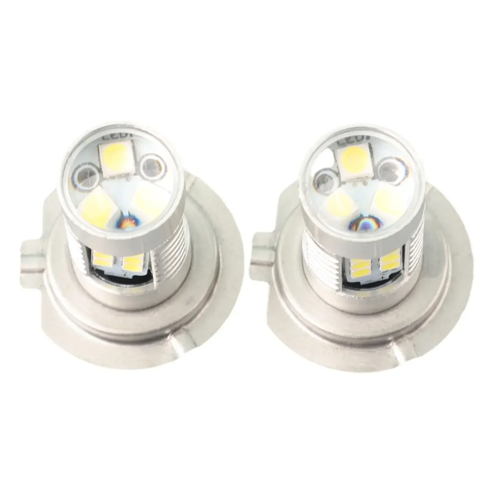 자동차 헤드라이트 전구 키트, H7 LED 전구 키트, 2 개, 8.5x4.0 cm, H7 슈퍼 브라이트, 6000K 방수, 화이트 브랜드 신제품