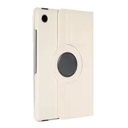 Elegant 360° Rotating Leather Stand Tablet Case - 8.7 Inch - Tab A9  8.7inch 2023 (White)