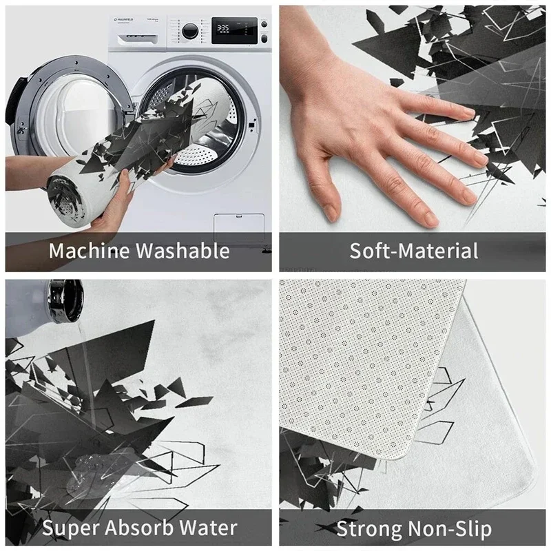 Description Picture 3 of itemTattoo Shop Mat Indoor Welcome Doormat Washable Bathroom Bedroom Kitchen Accessories Rug Non-slip Corridor Porch Entrance Carpet