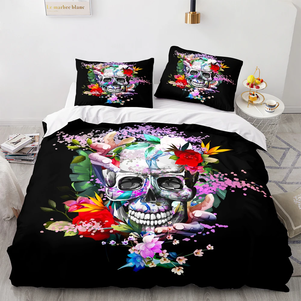 Комплект постельного белья со скелетом односпальный двуспальный полноразмерный