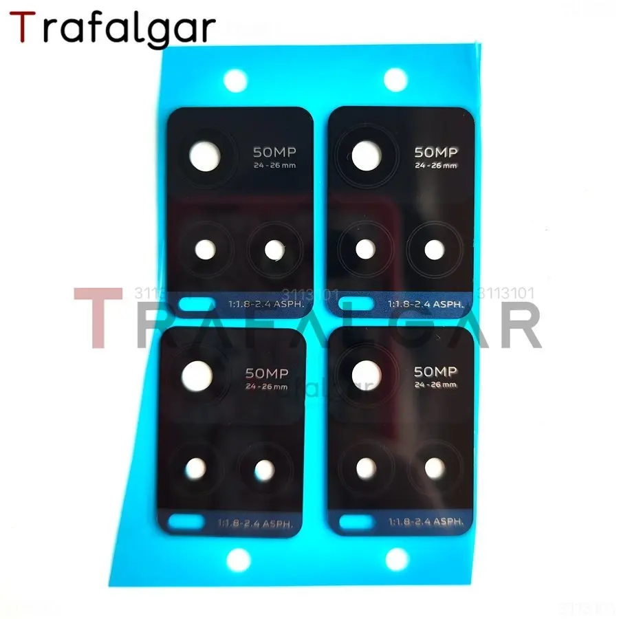 Vivo Y21S Y21T Y33S Y33T 용 후면 카메라 유리 렌즈, 접착 스티커 교체 V2110 V2135 V2109