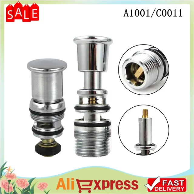 1Pcs Spring-type Pull Water Distributor Shower Head Switching Valve Triple Bathtub Faucet Water Core Bathroom Part 1