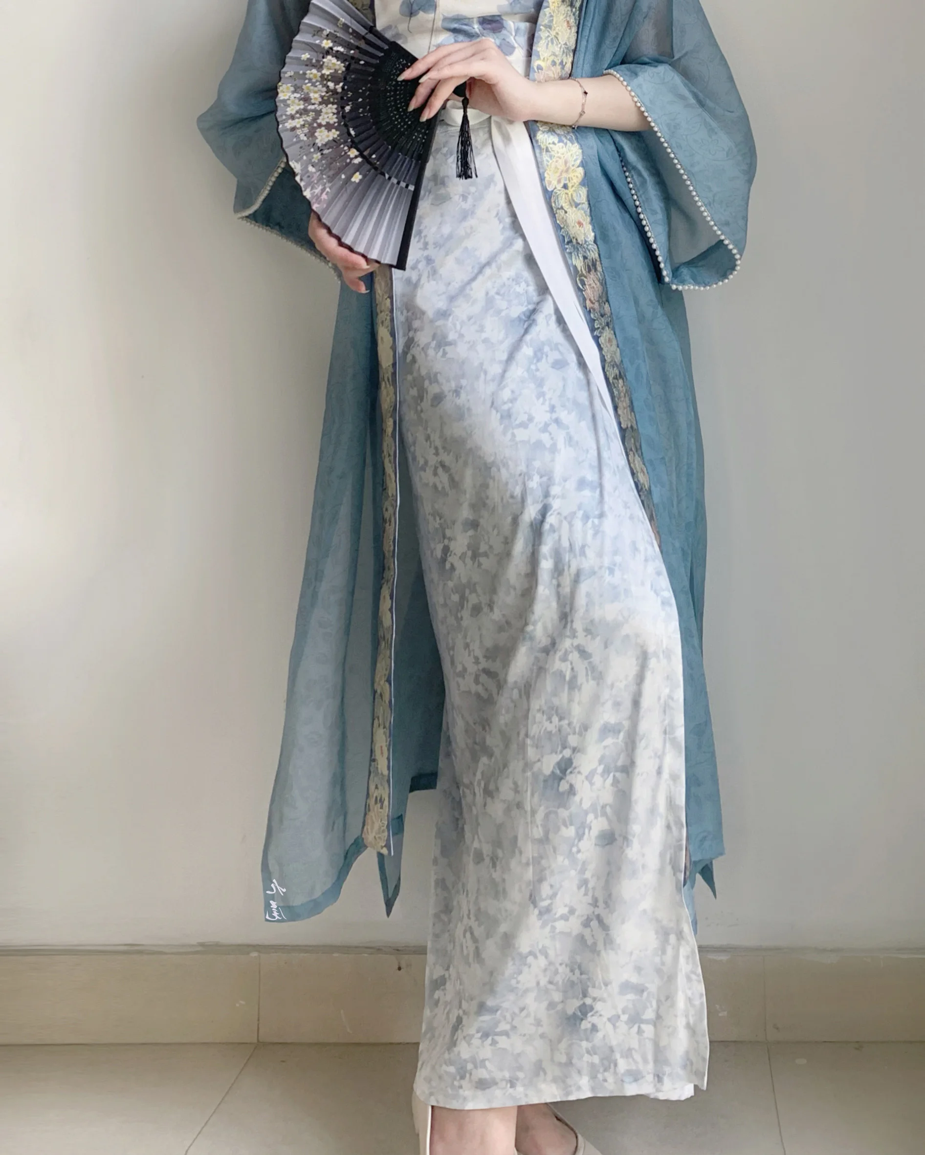 Elegant Changgan Temple Han Clothing Song Dynasty Hanfu Set Women Improved Costume Elegant Mesh Coat New Chinese Style Dresses